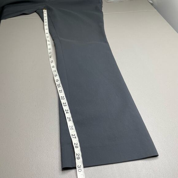 Mossimo Wide Leg Dress Pants Mid Rise Flat Front Stretch Gray Dark Academia 12 - Picture 11 of 12